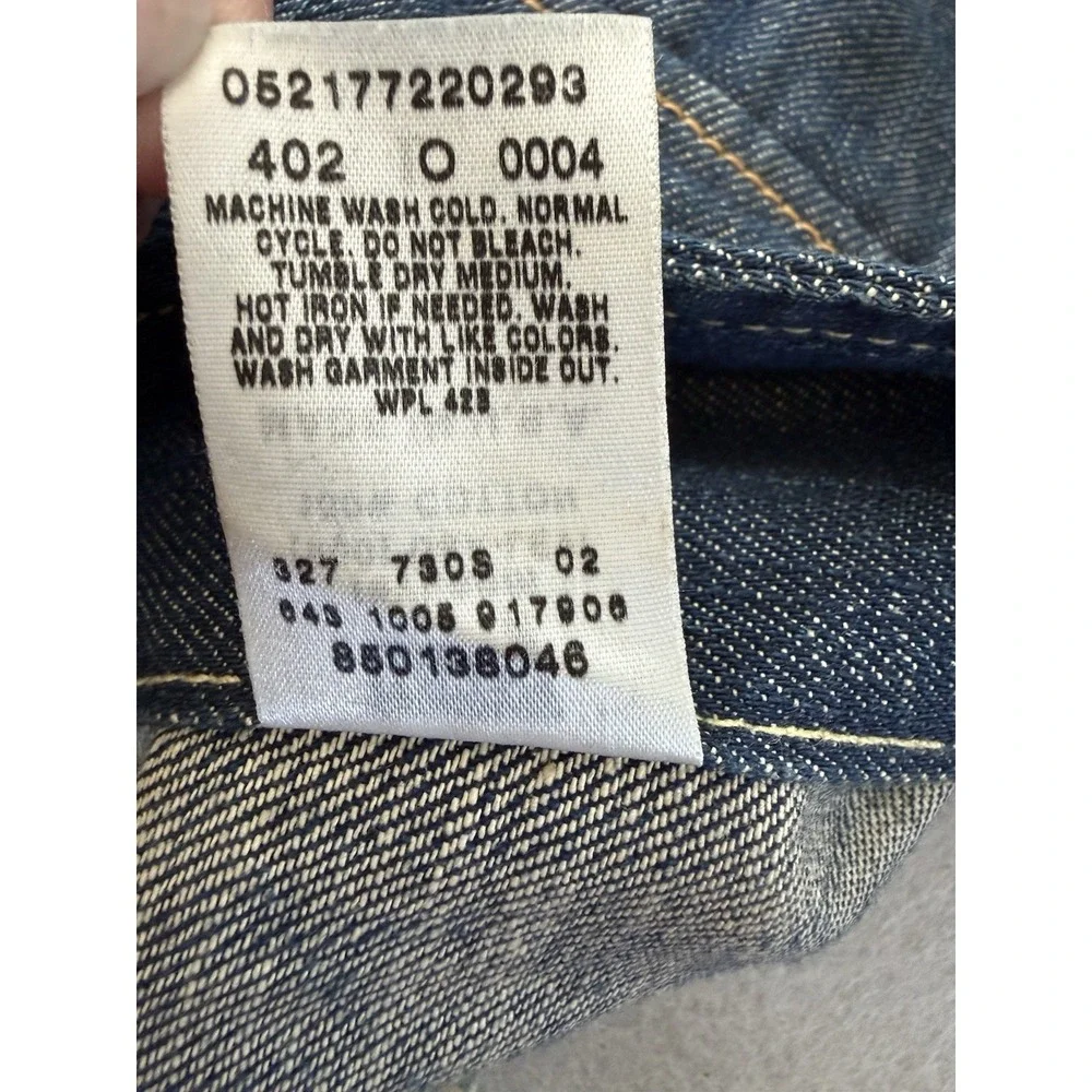 VTG Levi's Capital E Denim Unstructured Blazer Sport Coat Workwear Jacket L Y2K